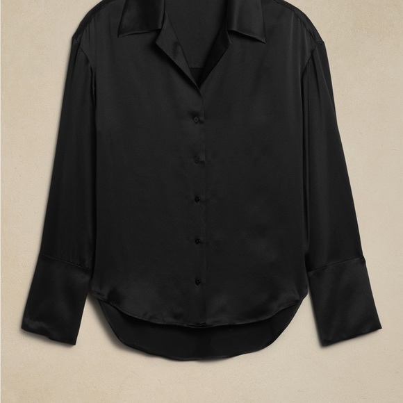 Banana Republic Bliss silk resort shirt - Picture 4 of 6